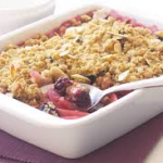 Blackberry, Apple And Honey Crumble 