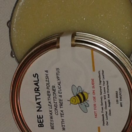 Handmade Natural Beeswax Leather Polish And Conditioner.