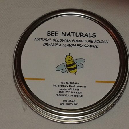 NATURAL Handmade BEESWAX Furniture POLISH With Orange & Lemon.